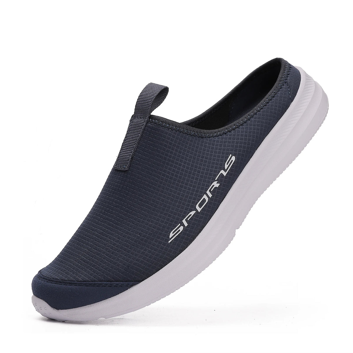 Men's Summer Half-Slip Shoes - Soft Sole Casual Flat Bottom Lightweight Sneakers