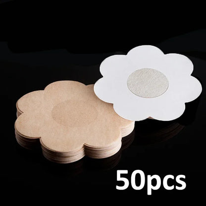 Invisible Nipple Cover Stickers - Self-Adhesive Breast Lift Tape and Disposable Bra Pasties for Women