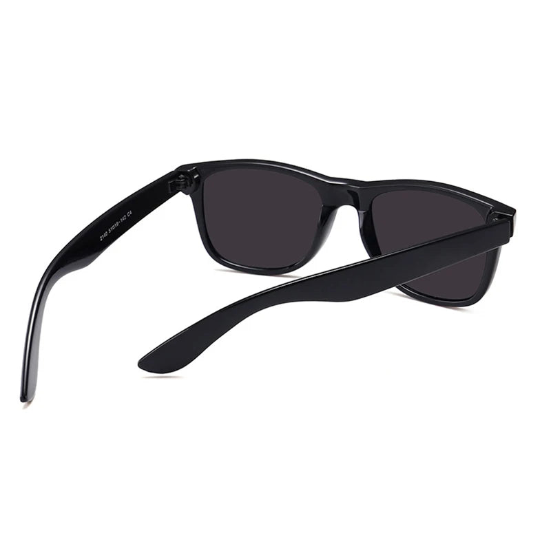 Classic Square Polarized Sunglasses – Retro Black Anti-Glare Driving Shades for Men & Women