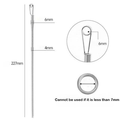 Spring Drawstring Threader Tool — Rope Threader Clip for Hoodies, Pants & Drawstring Replacement