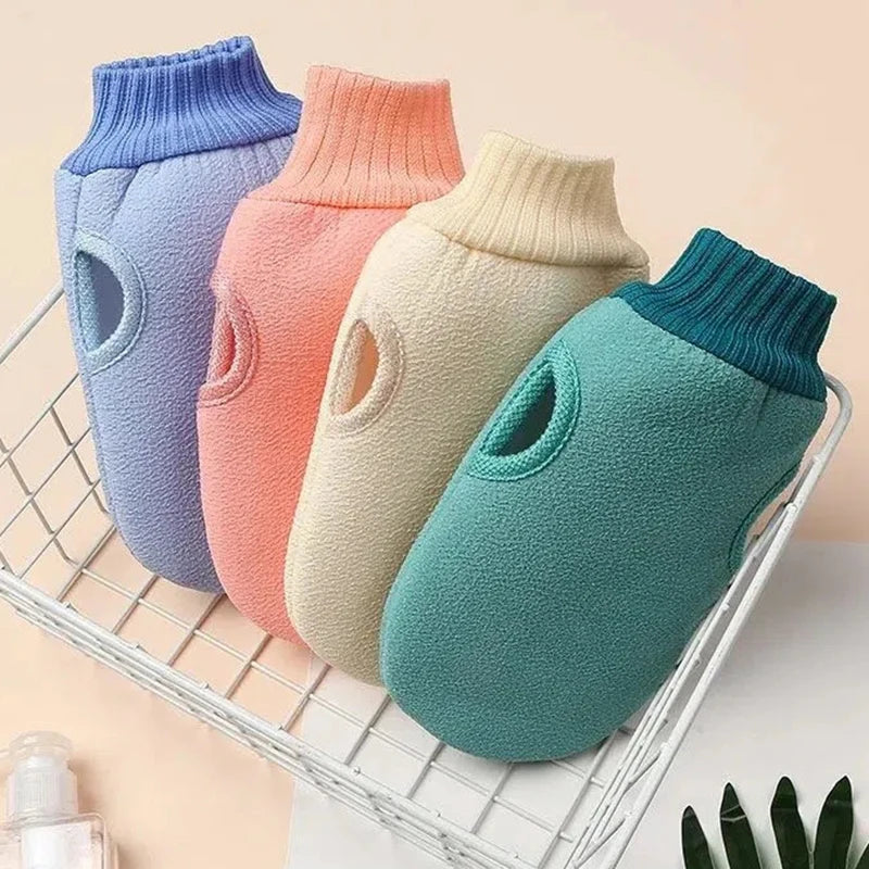 Exfoliating Bath Mitt Glove - 1PC Peeling Scrub for Body Cleaning, Dead Skin Removal, Shower SPA Massage Towel