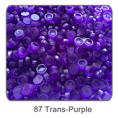 1000Pcs 1x1 Round Building Blocks Set - 52 Color DIY Creative Educational Bricks Compatible with 98138 Toy Kits for Kids
