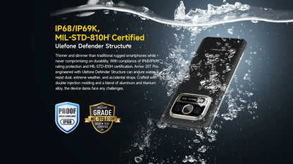 Ulefone Armor 25T Pro 5G Rugged Phone - Thermal Imaging, Android 14, 33W Fast Charging, 50MP+64MP, NFC, Waterproof Smartphone