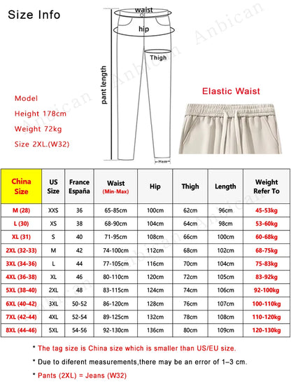 Men’s Wide Leg Cotton Sweatpants – Straight Fit Drawstring Casual Sports Track Pants, Big Size up to 8XL