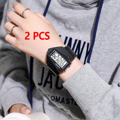 Multi-Function Aircraft Sports Watch - Kids' Electronic Watch for Boys & Girls