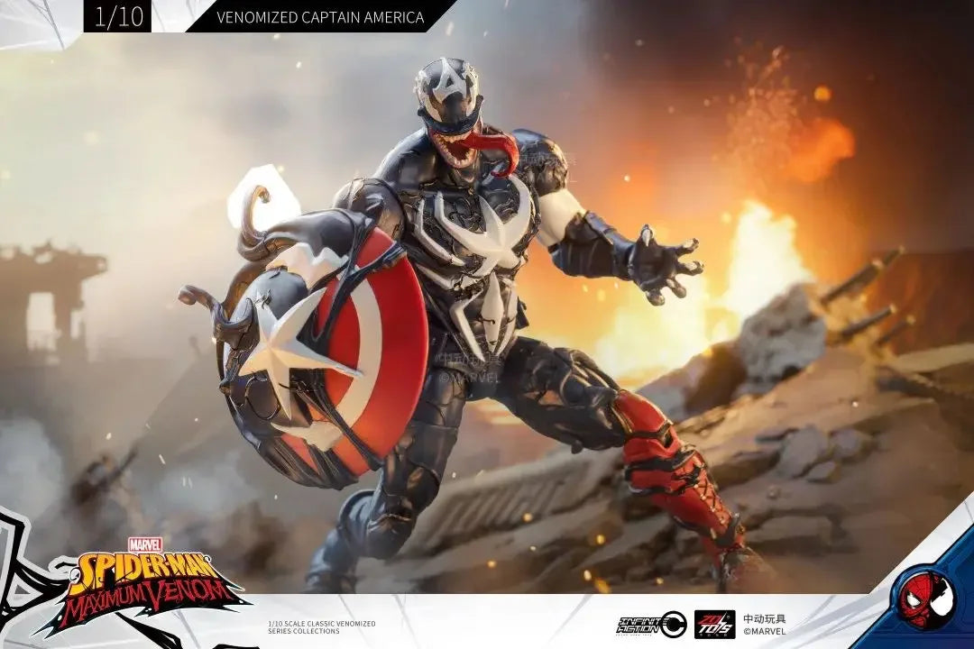 ZD 1/10 Marvel Legends Action Figures – Venom, Spider-Man, Iron Man, Thanos, Captain America, Black Panther Toy