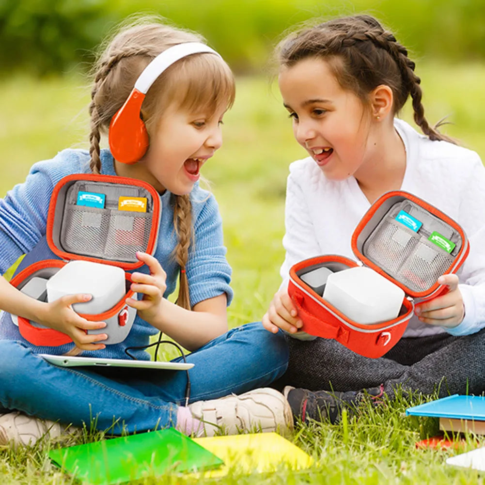 Hard Carrying Case for Yoto Mini Player — Kids Music Player Storage Bag with Large Card Holder