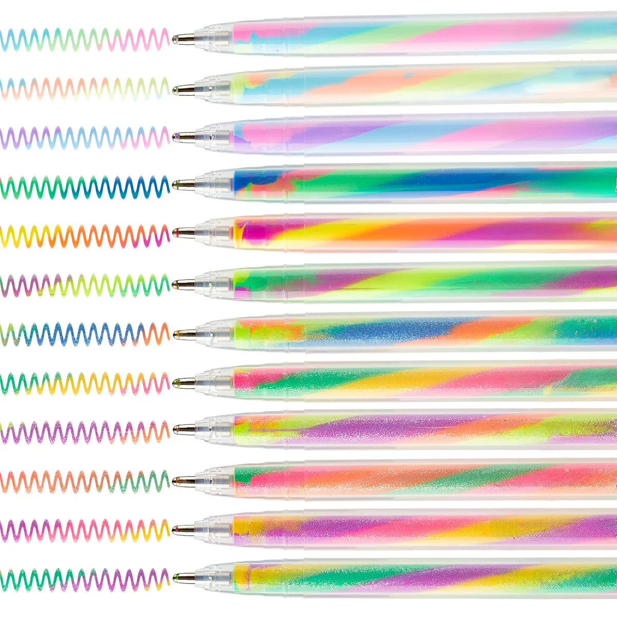 6/12/18-Piece Glitter Gel Highlighter Pen Set - 1.2mm Vibrant Color Pens for Journals, DIY Crafts and Greeting Cards