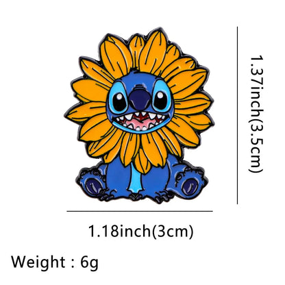 Mermaid Enamel Pins – Kawaii Fox Cartoon Brooches for Clothes, Backpacks & Gifts