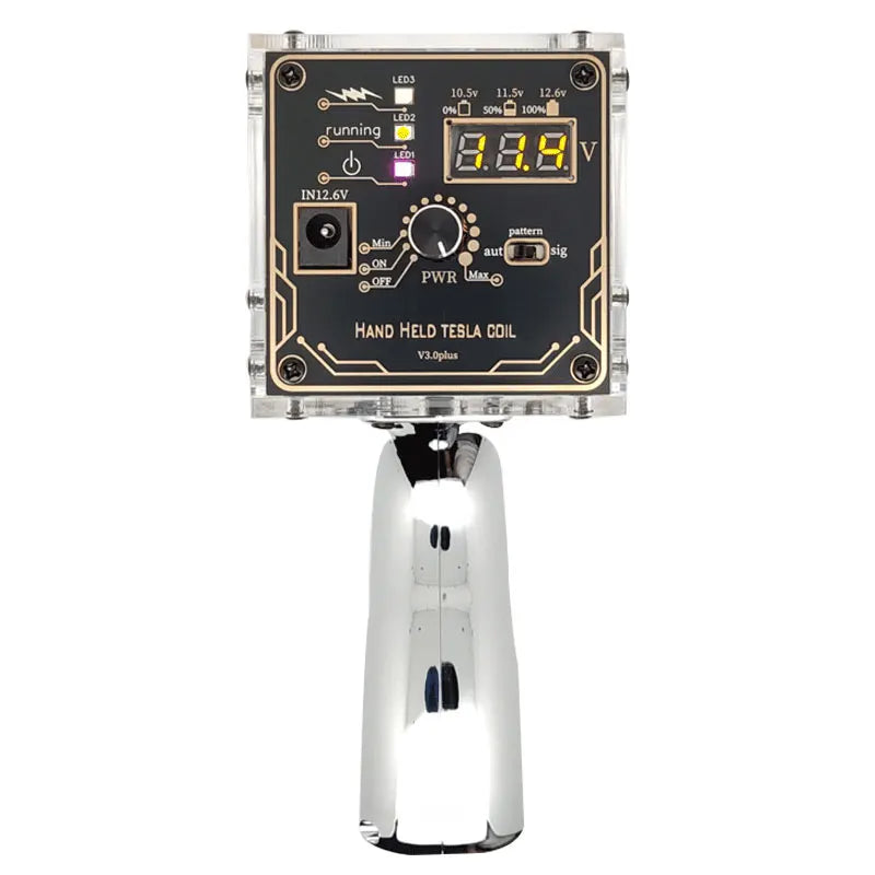80W 6A Handheld Arc Generator - High-Voltage Magnetic Energy Generator for Tesla Coil Projects, Third-Generation Enhanced Model