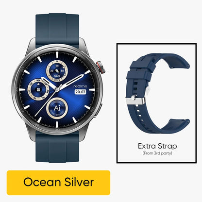 Global Version realme Watch S2 – 1.43'' AMOLED Smartwatch, 20-Day Battery, AI Engine, IP68 Waterproof