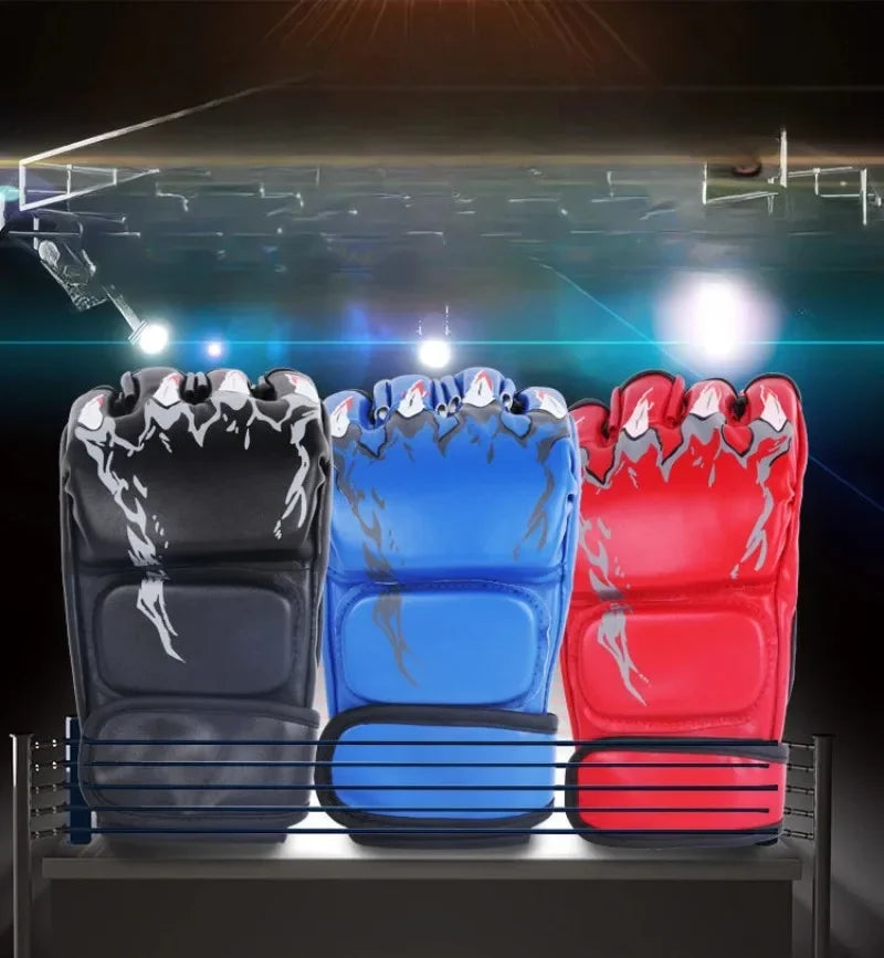 2024 Adult Professional Boxing Gloves - Combat Sandbag Training, Sanda, Muay Thai, MMA, Kickboxing Half Finger Gloves