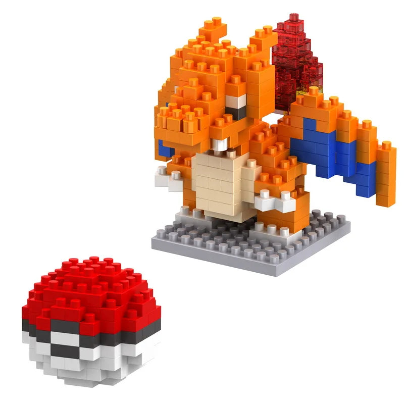 Pokemon Building Block Toy Set – Pikachu, Charizard, Blastoise, Bulbasaur & Gengar Anime Brick Figures for Kids Gift (75 Styles)