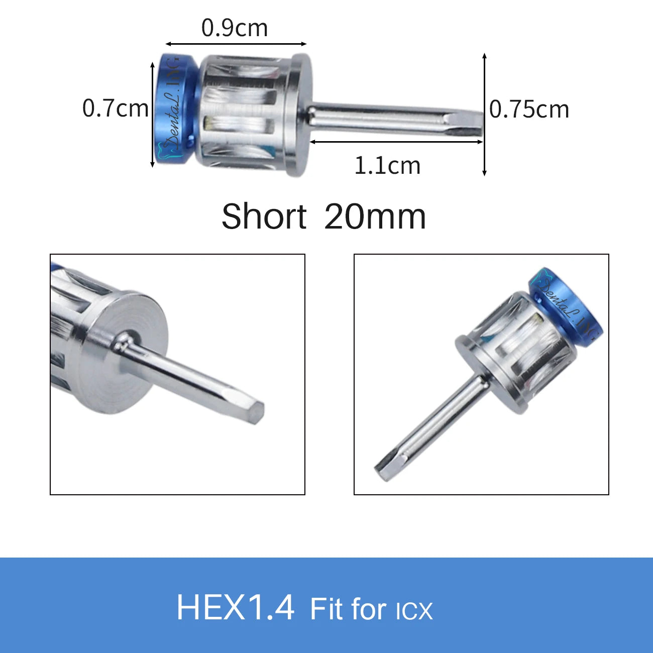 Universal Dental Implant Torque Screwdriver Wrench – Restoration Tool 10-70 NCM