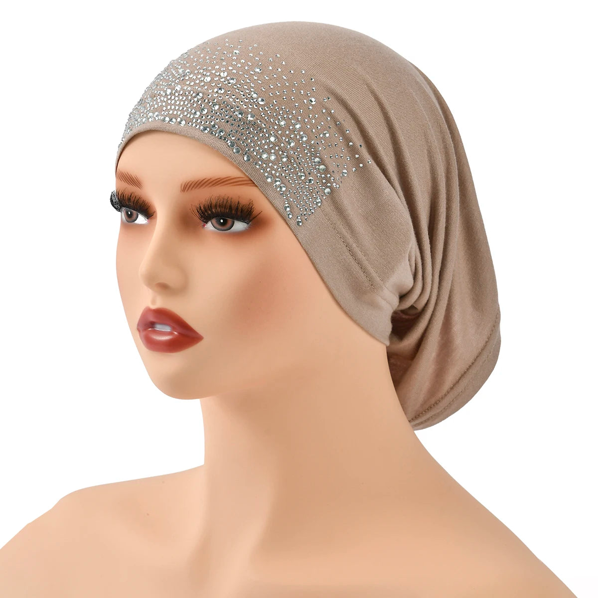 Women’s Modal Cotton Hijab Undercap - Soft Stretchy Diamond Bonnet for Muslim Headscarf & Turban Styling