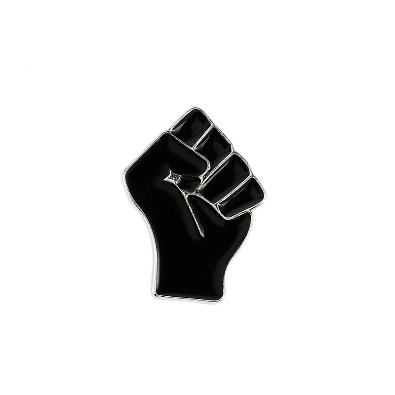 Raised Fist of Solidarity Enamel Pin – USSR Revolution Star Sickle & Hammer Brooch Badge for Bags, Jackets & Collectible Jewelry Gift