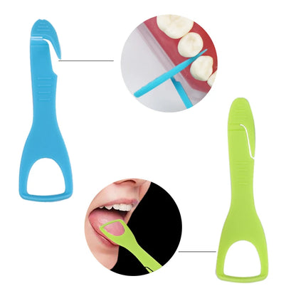 Portable Dental Cleaning Kit - Travel Oral Care Set with Toothbrush, Interdental Brush & Tongue Scraper