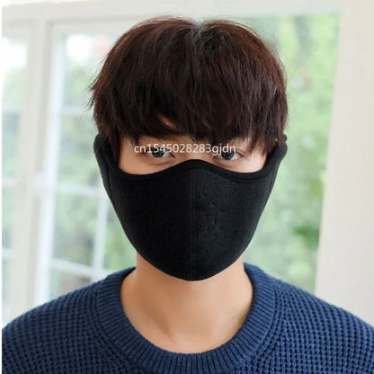 Outdoor Thermal Cycling Mask - Windproof and Cold Protection with Ear Cover, Breathable 2 in 1 Winter Mask for Autumn and Winter
