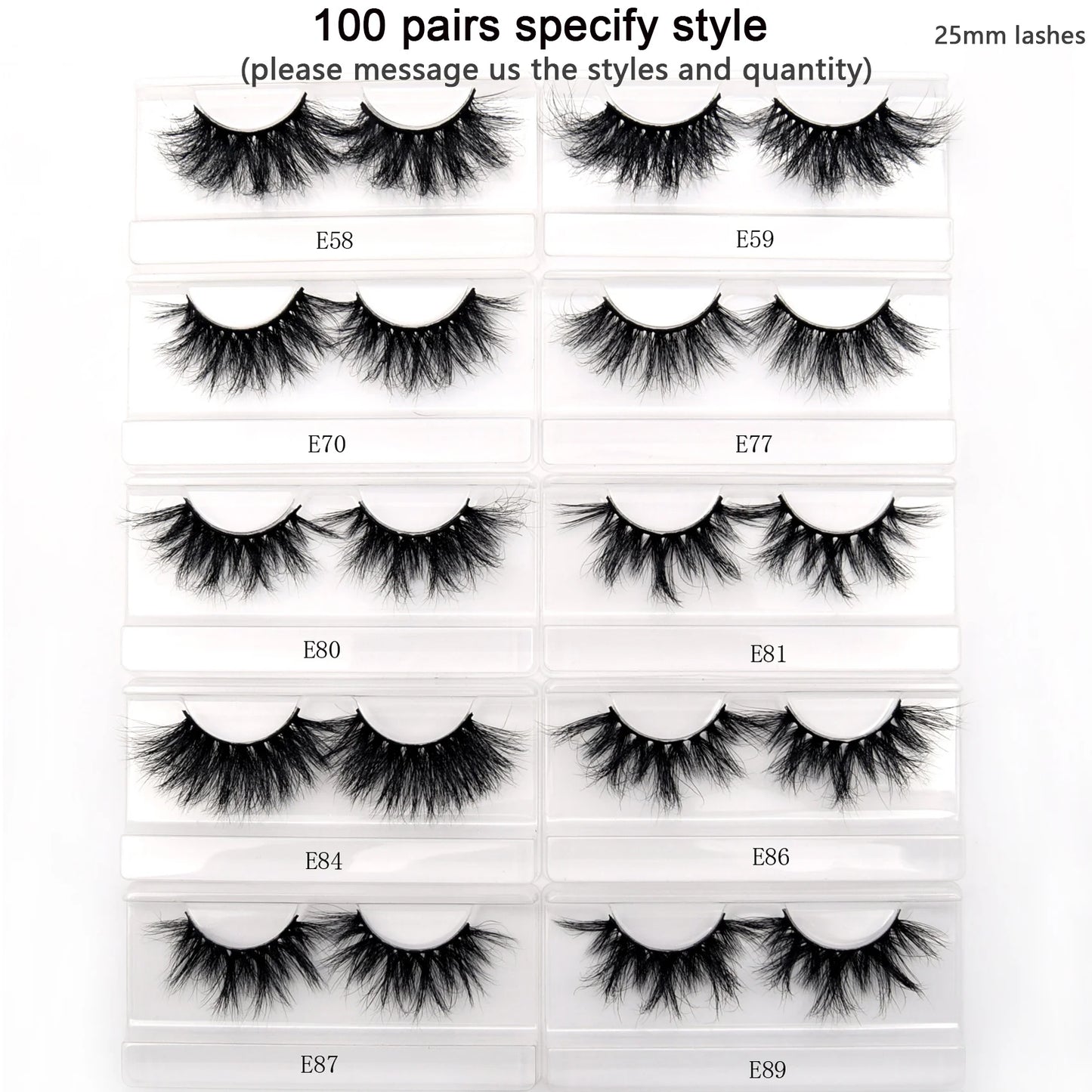 Visofree 3D Mink Eyelashes – 30/40/100 Pairs Handmade Full Strip Lashes with Tray, Cruelty-Free False Lashes for Makeup