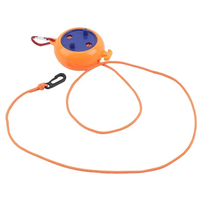 8m Non-Perforated Retractable Clothesline - Portable Travel Drying Rack for Outdoor Camping - Windproof Hanging Rack for Clothing