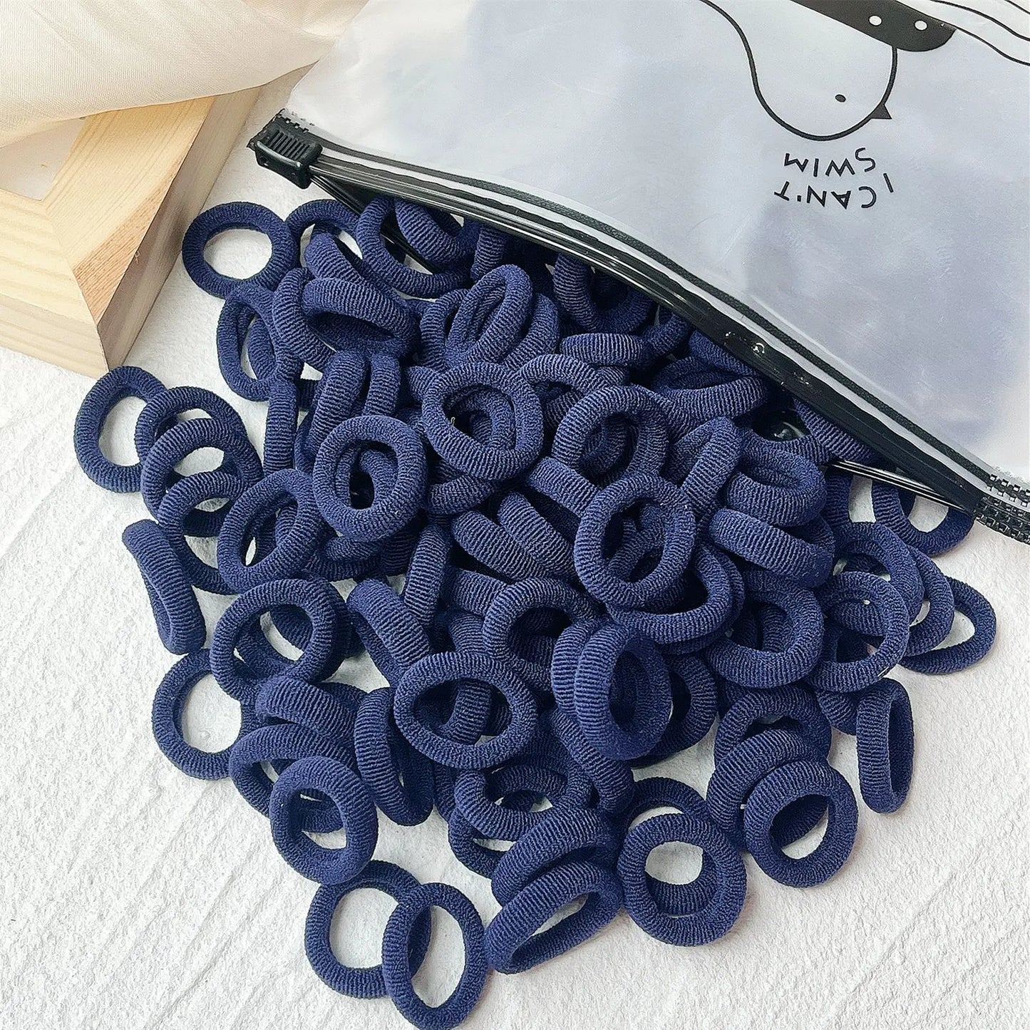20/50PCS Kids Elastic Hair Bands – Girls Sweets Scrunchie Rubber Bands for Children Hair Ties & Headbands