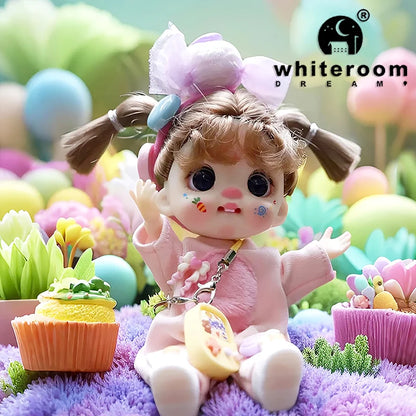 Mini Labbu Pocket Doll – Jointed Blythe-Style Boy & Girl Doll for Girls, Rainbow Ball Mobile Phone Decoration