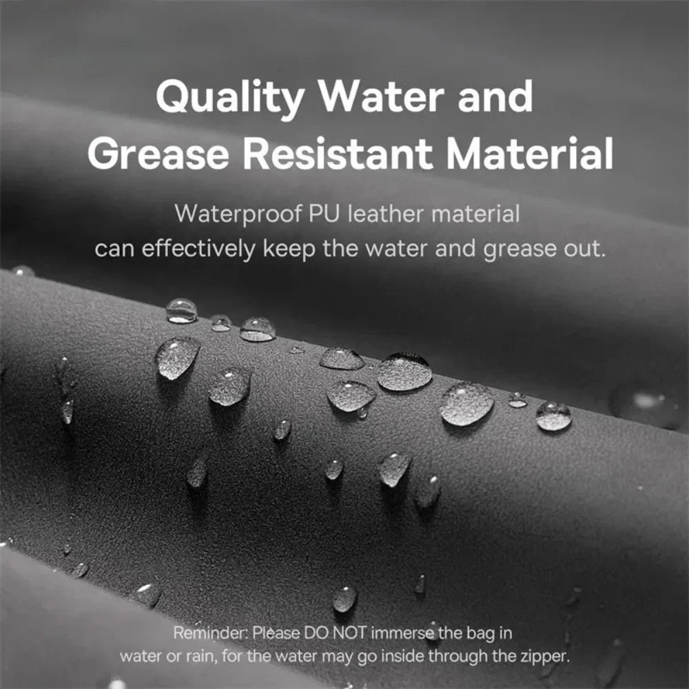 Waterproof Portable Electronics Storage Bag - Grease-Resistant Organizer for iPhone, Earphones, Power Banks, Cables and Chargers