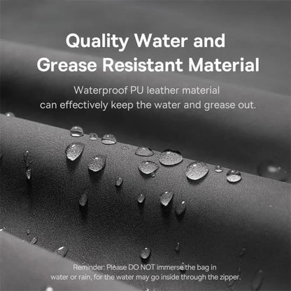 Waterproof Portable Electronics Storage Bag - Grease-Resistant Organizer for iPhone, Earphones, Power Banks, Cables and Chargers