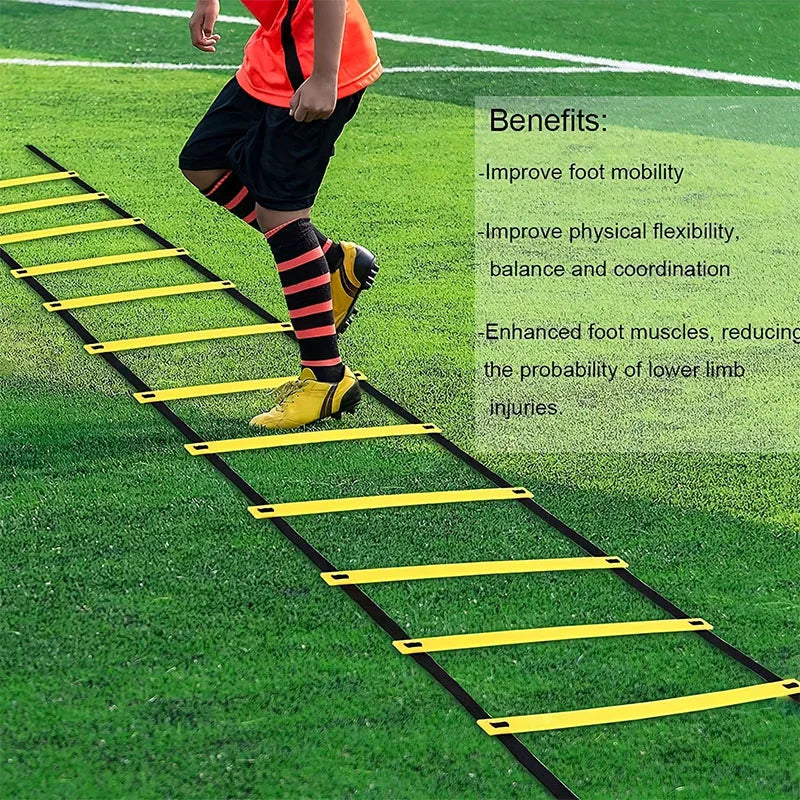 Agility Training Ladder - Nylon Speed & Flexibility Training Equipment for Football, Sports & Fitness