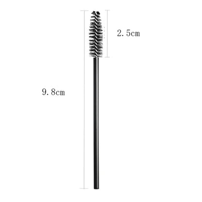50/1000pcs Disposable Eyelash Brushes - Mascara Wands, Eyebrow Spoolie Applicators & Makeup Extension Tools