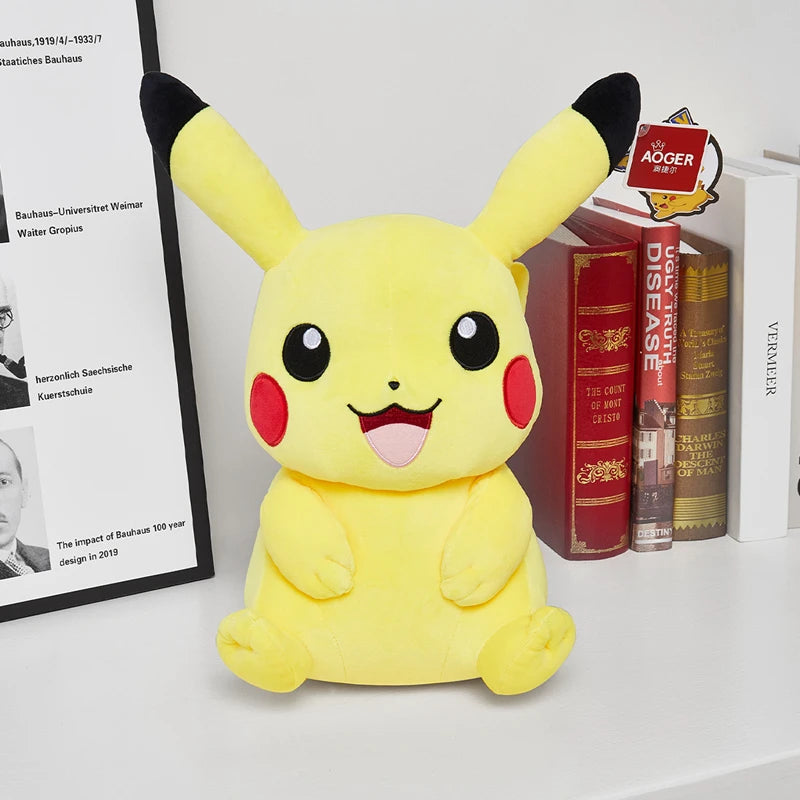 Kawaii Large Pikachu Stuffed Toy – High-Quality Pokémon Plush Doll with Gengar Peluche Pillow, Perfect Xmas Gift for Kids and Friends