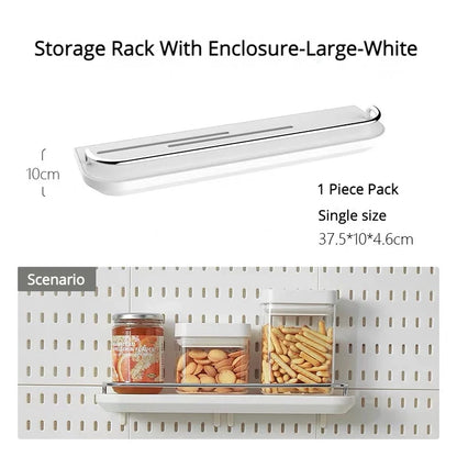 DIY Pegboard Hanging Shelf & Hooks – Wall Organizer for Garage, Kitchen & Room, No-Drill Storage Solution