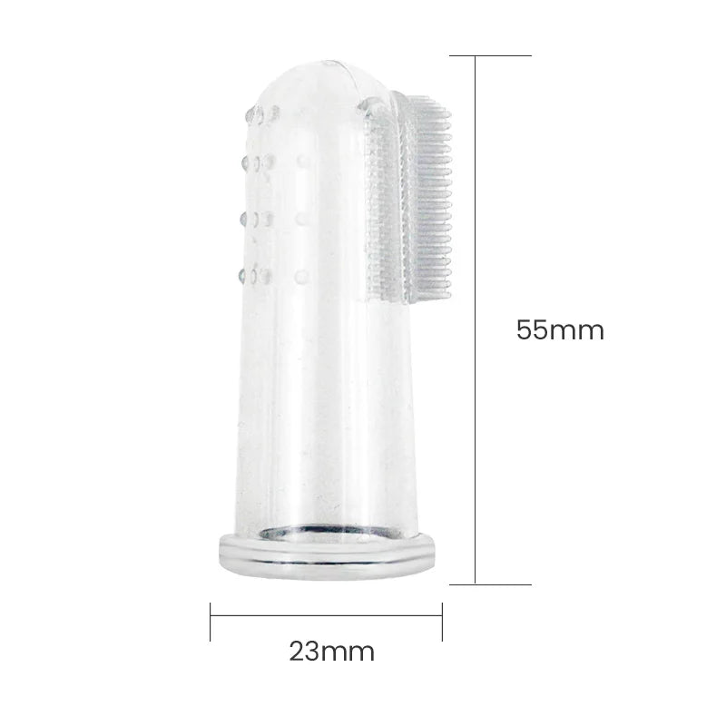 Super Soft Pet Finger Toothbrush - Teddy Dog and Cat Teeth Cleaning Tool for Bad Breath and Tartar Care, Silicagel Pet Supplies