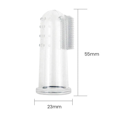 Super Soft Pet Finger Toothbrush - Teddy Dog and Cat Teeth Cleaning Tool for Bad Breath and Tartar Care, Silicagel Pet Supplies