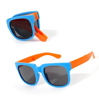 Square Frame Kids Sunglasses – UV400 Foldable Outdoor Eyewear for Toddler Boys & Girls