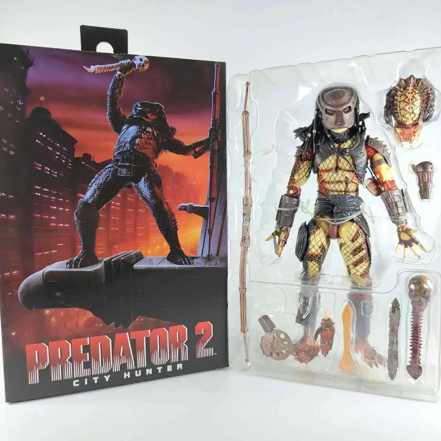 NECA Shaman Ahab Ultimate Scout Warrior Action Figure – Lost Battle Feral Jungle Hunter Predator Collector Toy