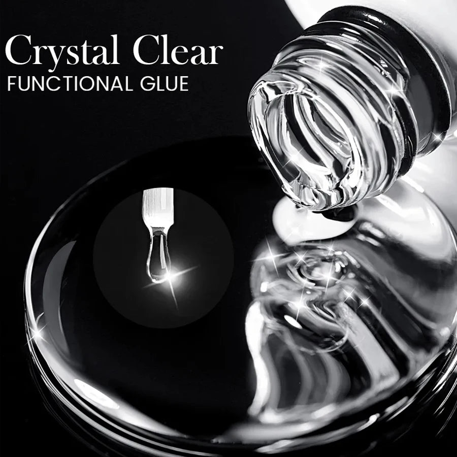 10ml Clear Builder Nail Gel – Strengthening Extension Gel & Base Coat in a Bottle, Soak-Off UV/LED Polish
