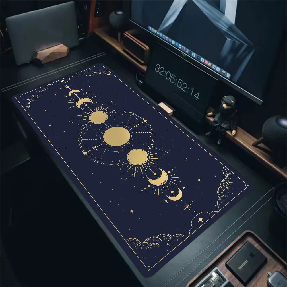 Magic Tarot Card Mouse Pad - Colorful Astrology HD Printed Waterproof Large Desk Mat for PC Keyboard Office Setup