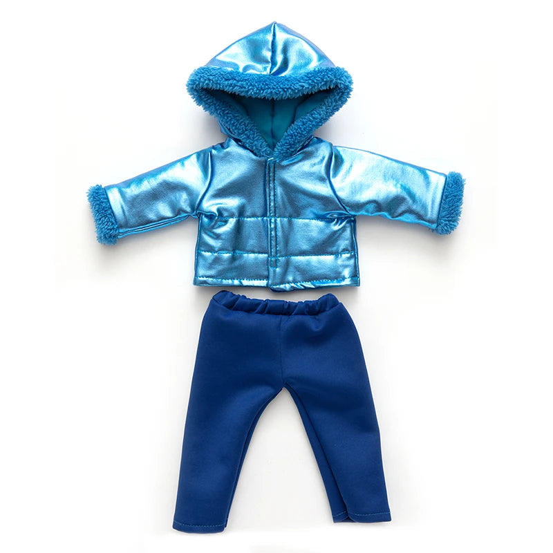 18-Inch Girl Doll Winter Coat – Jacket Outfit for 43cm Newborn Baby Dolls