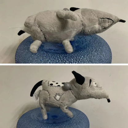 25cm Frankenweenie Sparky Dog Plush Toy – Soft Stuffed Animal Doll for Kids Birthday Gifts, Tim Burton Anime Collectible