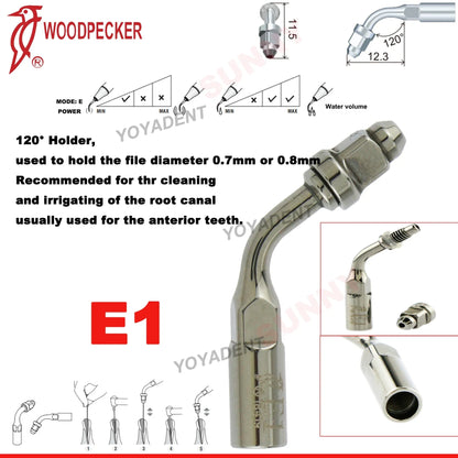 Woodpecker Dental Scaler Tips – Ultrasonic Tooth Cleaning, Endo & Perio Scaling Tips, Fit EMS UDS Scaler Handpiece