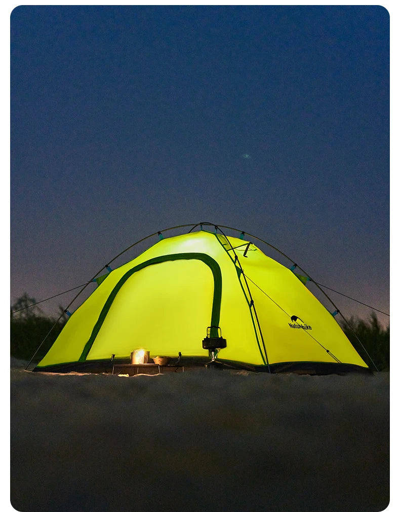Naturehike 2024 New Camping Tent – Ultralight 2-Person Outdoor Tent, Large Space, Mosquito-Repellent, Quick Set for Beach & Hiking