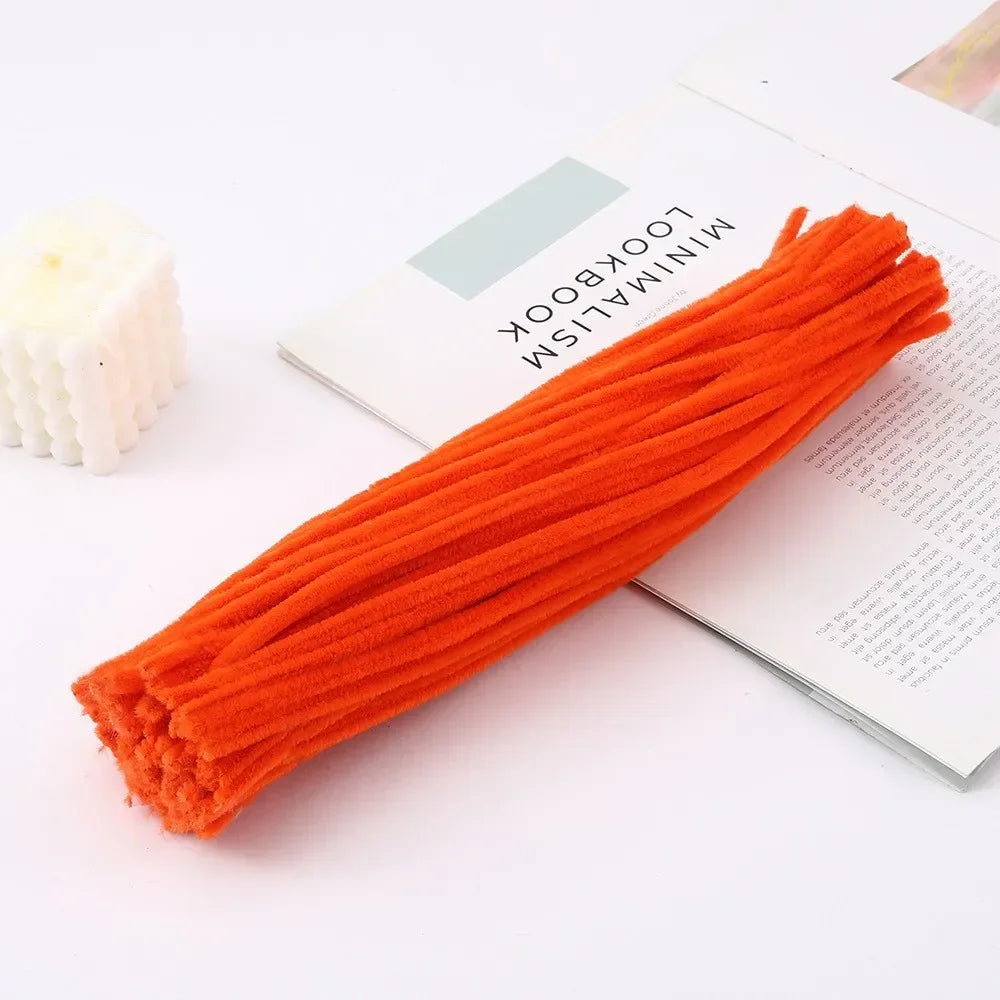 100/50PCS Chenille Stems Bulk – 22 Colors Pipe Cleaners for Kids’ Crafts, DIY Art Projects & Decorations (6mm x 12in)