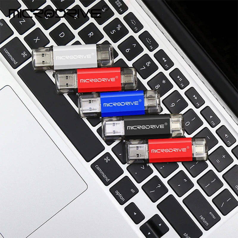 Pendrive Type C OTG USB Flash Drive - 128GB, 64GB, 32GB, 16GB, 8GB, 4GB High-Speed Memory Stick for Type-C Devices