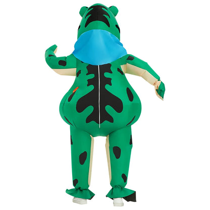 Inflatable Frog Costume — Funny Full-Body Blow-Up Cosplay Suit for Adult Halloween & Party Role Play
