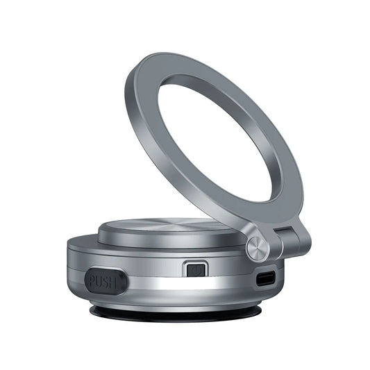Intelligent Magsafe Car Mount – Magnetic Vacuum Mobile Phone Holder with Folding Swivel Stand and Strong Adsorption