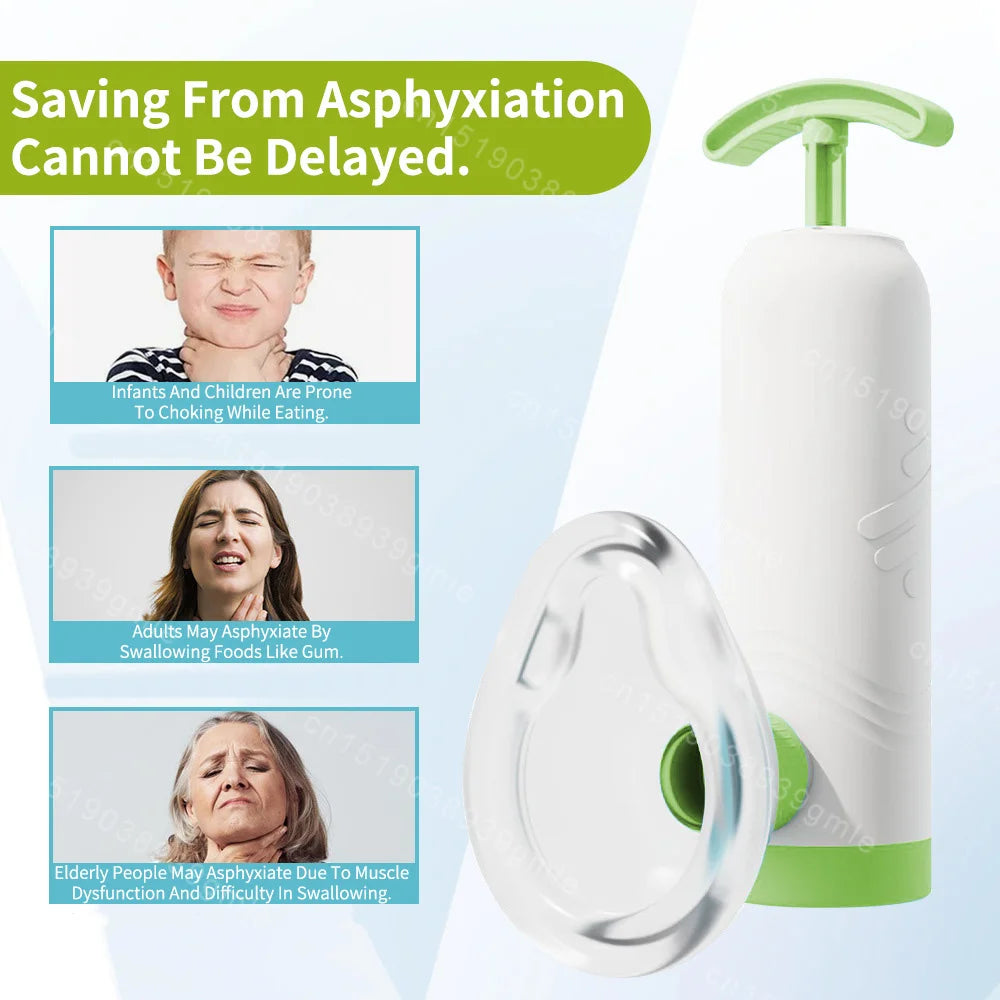 First Aid Anti-Choking Rescue Device – Automatic Airway Assist with 3 Mask Sizes for Adults & Kids, Emergency Kit