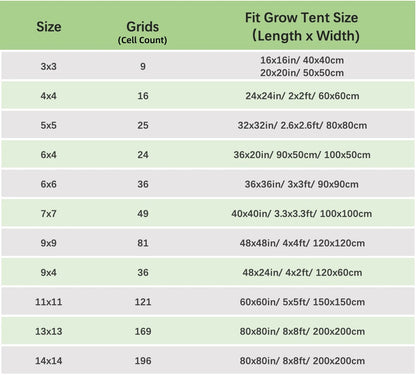 4'' Mesh Trellis Netting for Grow Tents – Elastic ScrOG/LST/HST Plant Support with Hooks, Grow Box Kit for Low Stress Training