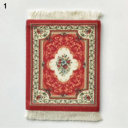 38cm Round Braided Tableware Mat – Washable, Anti-Slip, Heat-Resistant Dining Placemat and Drink Coaster for Home Decor