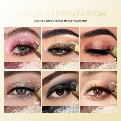 Double Color Eyeshadow Stick – Waterproof Long-Lasting Glitter & Metallic Shimmer Highlight Eye Makeup Pen